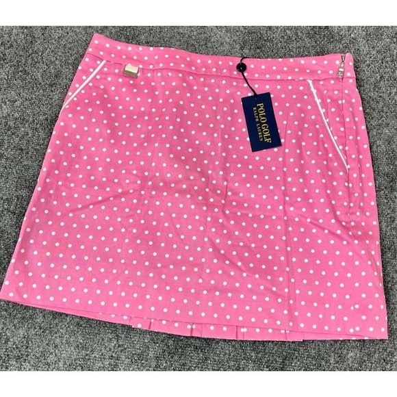 Polo Golf Ralph Lauren Pants - NWT Ralph Lauren Skort Womens Size 8 Printed Stretch Cotton Blend Polka Dot Golf